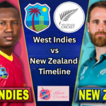 West Indies Cricket Team vs New Zealand National Cricket Team Timeline